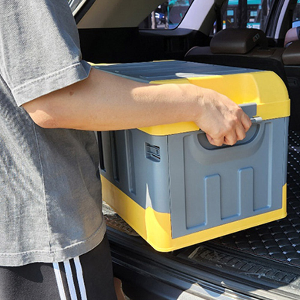 [프리미엄] 더쎈 차량용 접이식 트렁크 정리함 캠핑 폴딩박스